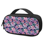 Vintage Lotus Flower Print Insulin Cooler Travel Case