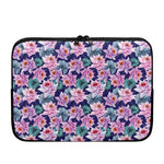 Vintage Lotus Flower Print Laptop Sleeve
