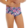 Vintage Lotus Flower Print Men's Briefs