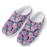 Vintage Lotus Flower Print Mesh Casual Shoes