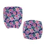 Vintage Lotus Flower Print Office Chair Cover