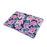 Vintage Lotus Flower Print Pet Cooling Mat Cover