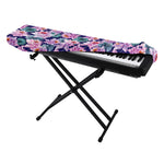 Vintage Lotus Flower Print Piano Keyboard Cover