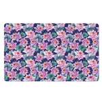 Vintage Lotus Flower Print Polyester Doormat