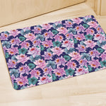 Vintage Lotus Flower Print Polyester Doormat
