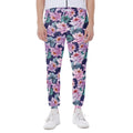 Vintage Lotus Flower Print Joggers
