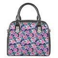 Vintage Lotus Flower Print Shoulder Handbag