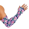 Vintage Lotus Flower Print Sun Protection Arm Sleeves