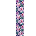 Vintage Lotus Flower Print Table Runner