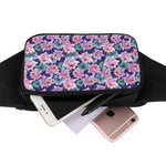 Vintage Lotus Flower Print Waist Bag