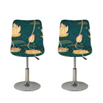 Vintage Lotus Pattern Print Bar Stool Covers