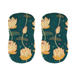 Vintage Lotus Pattern Print Bar Stool Covers