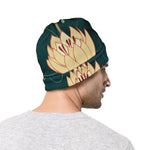 Vintage Lotus Pattern Print Beanie