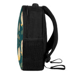 Vintage Lotus Pattern Print Casual Backpack