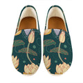 Vintage Lotus Pattern Print Casual Shoes