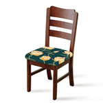 Vintage Lotus Pattern Print Chair Cushion Cover