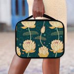 Vintage Lotus Pattern Print Classic Bible Case