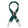 Vintage Lotus Pattern Print Dog Seat Belt