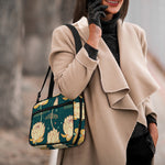 Vintage Lotus Pattern Print Double Strap Bible Bag