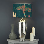 Vintage Lotus Pattern Print Drum Lamp Shade