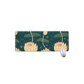 Vintage Lotus Pattern Print Extended Mouse Pad