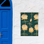 Vintage Lotus Pattern Print Garden Flag