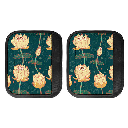 Vintage Lotus Pattern Print Handle Covers