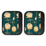 Vintage Lotus Pattern Print Handle Covers