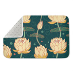 Vintage Lotus Pattern Print Indoor Door Mat