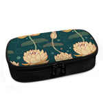 Vintage Lotus Pattern Print Insulin Cooler Travel Case