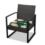 Vintage Lotus Pattern Print Outdoor Seat Cushion Cover