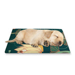 Vintage Lotus Pattern Print Pet Cooling Mat Cover