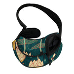 Vintage Lotus Pattern Print Pet Sling Carrier
