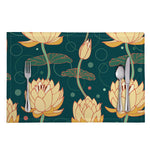 Vintage Lotus Pattern Print Placemat