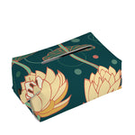 Vintage Lotus Pattern Print Rectangle Tissue Box Cover