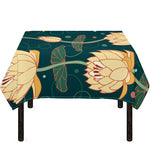 Vintage Lotus Pattern Print Tablecloth