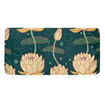 Vintage Lotus Pattern Print Towel