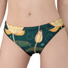 Vintage Lotus Pattern Print Women's Panties