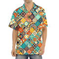 Vintage Mandala Bohemian Pattern Print Aloha Shirt