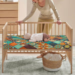 Vintage Mandala Bohemian Pattern Print Baby Crib Sheet