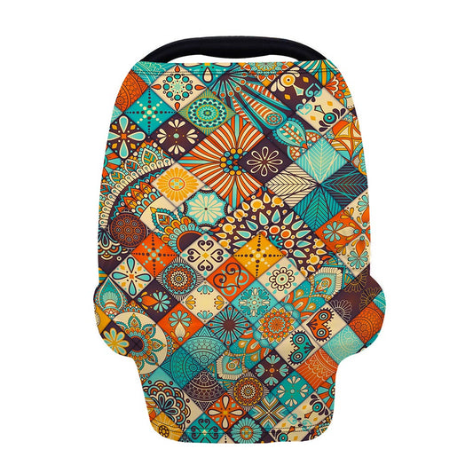Vintage Mandala Bohemian Pattern Print Baby Seat Cover