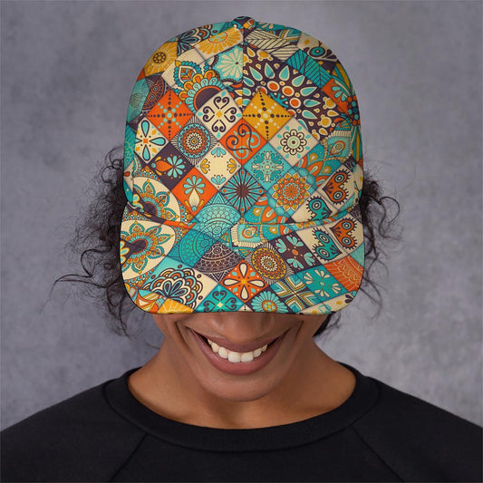 Vintage Mandala Bohemian Pattern Print Baseball Cap