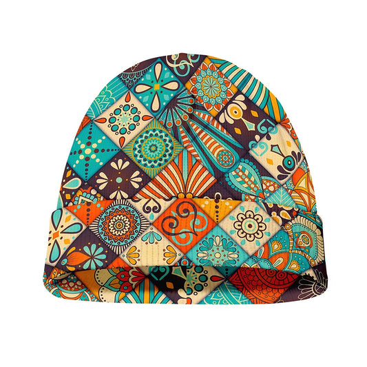 Vintage Mandala Bohemian Pattern Print Beanie
