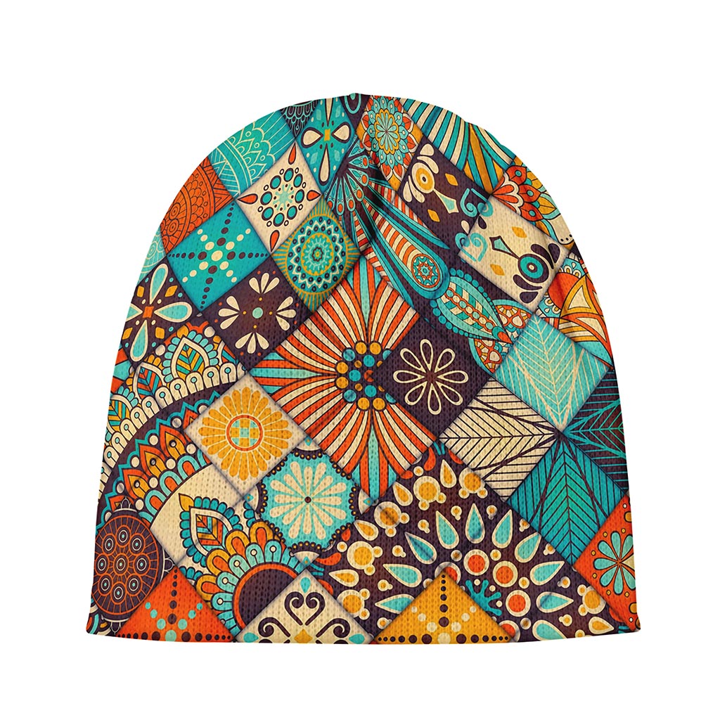 Vintage Mandala Bohemian Pattern Print Beanie
