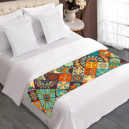 Vintage Mandala Bohemian Pattern Print Bed Runner