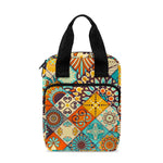 Vintage Mandala Bohemian Pattern Print Bible Tote Bag