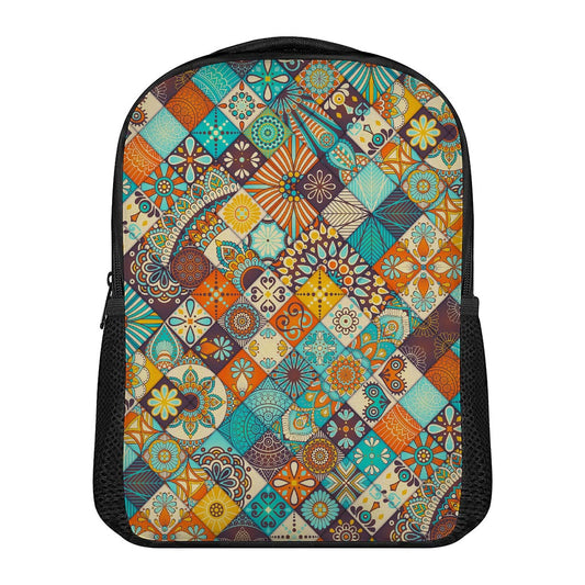 Vintage Mandala Bohemian Pattern Print Casual Backpack