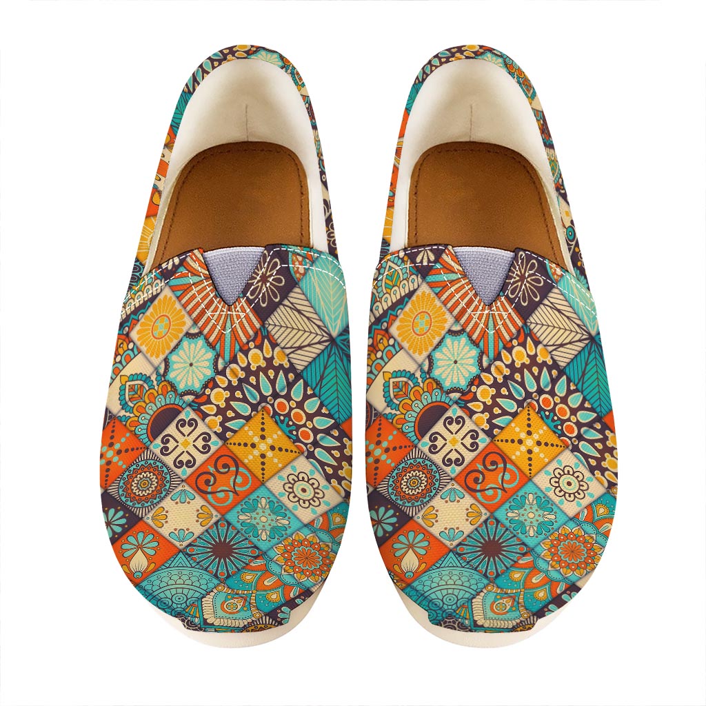 Vintage Mandala Bohemian Pattern Print Casual Shoes