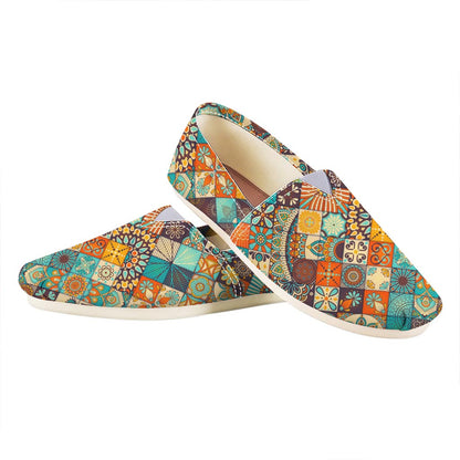 Vintage Mandala Bohemian Pattern Print Casual Shoes
