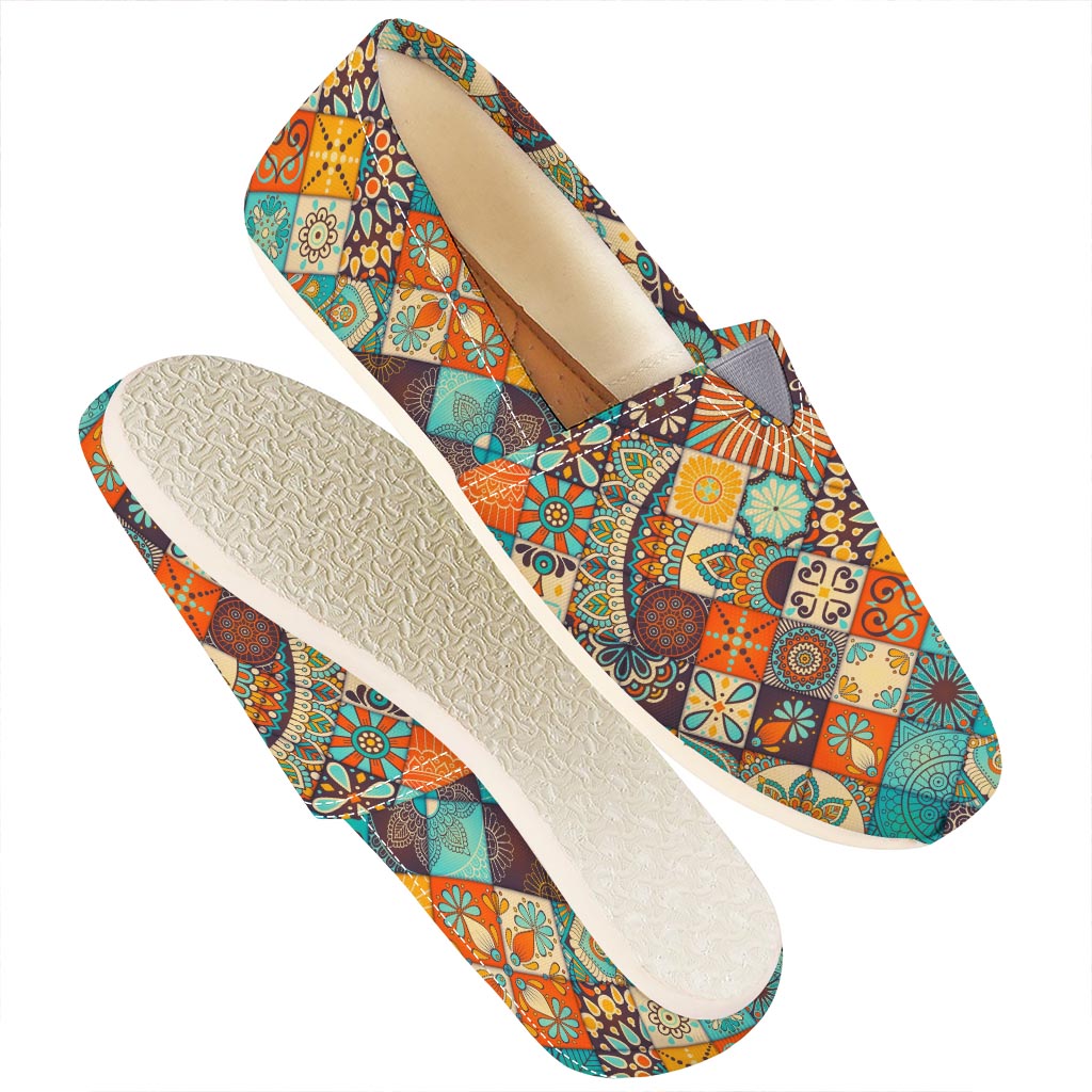 Vintage Mandala Bohemian Pattern Print Casual Shoes